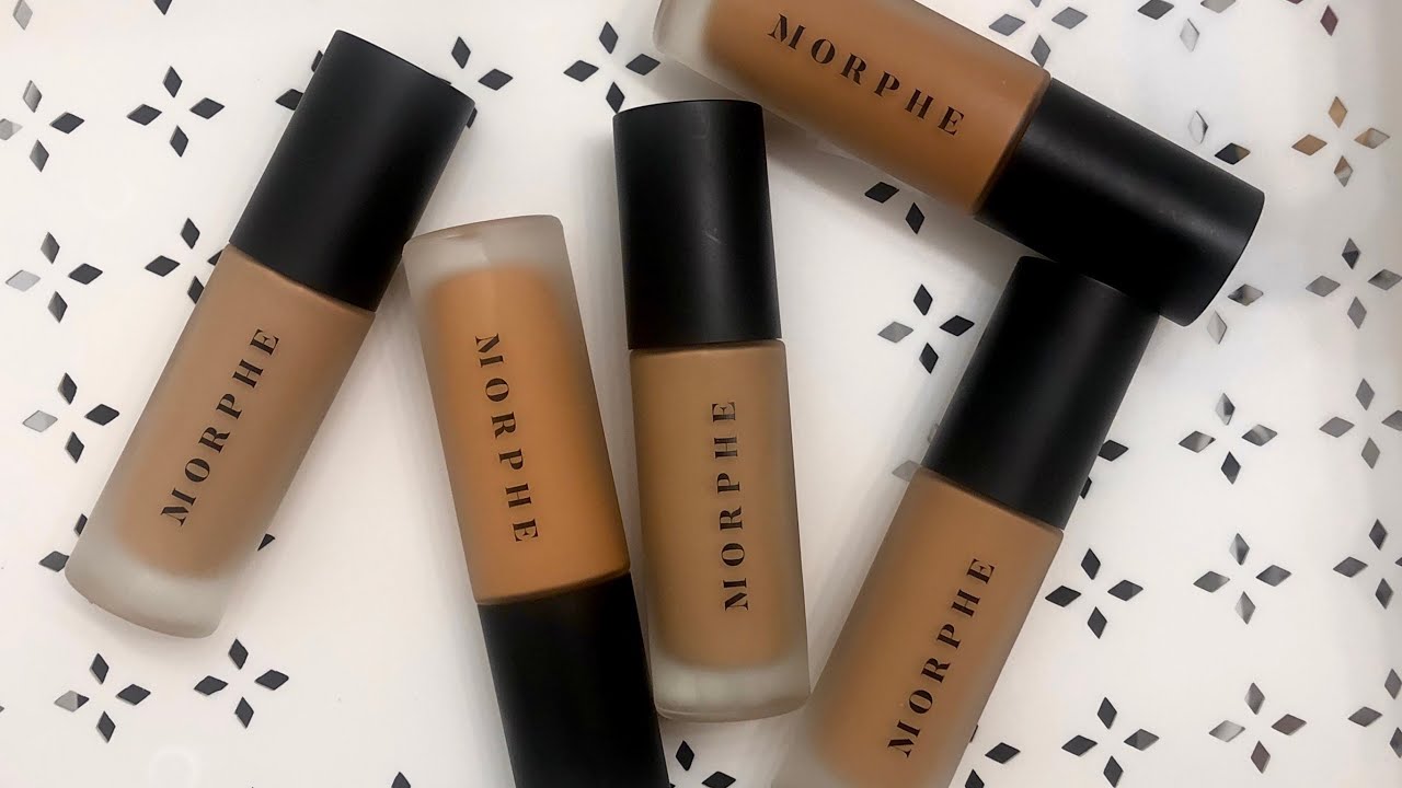 Six Shades of the Morphe Filter Effect Foundation Swatches! CARAMEL SKIN – MEDIUM DEEP – BROWN SKIN