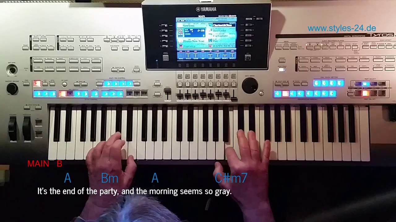 Happy New Year - ABBA, Instrumental Cover, gespielt mit Titelbezogenem Style auf Tyros4