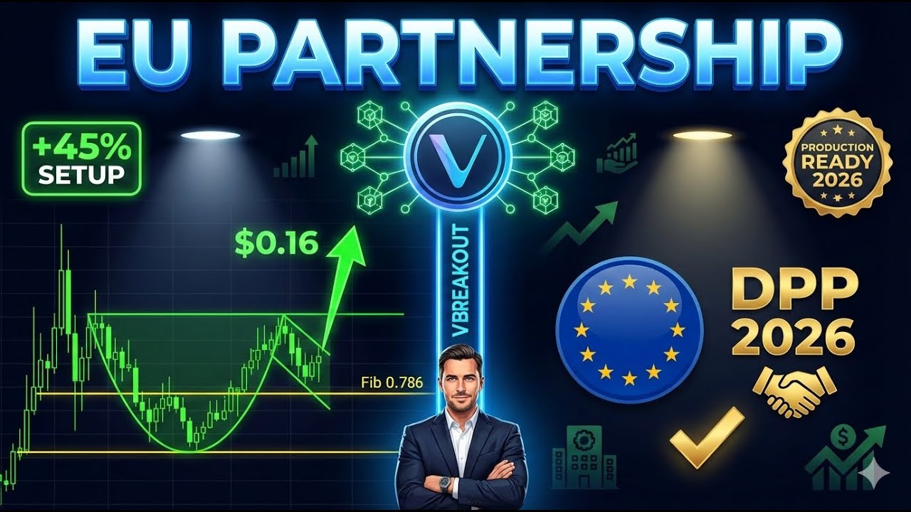 VECHAIN BREAKOUT INCOMING: Cup & Handle Pattern + MASSIVE EU Partnership