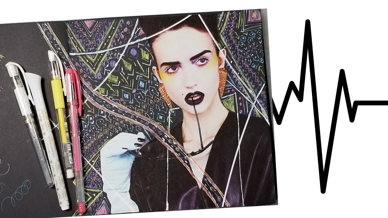 Doodling With My Gel Pens | Black Paper Journal #1