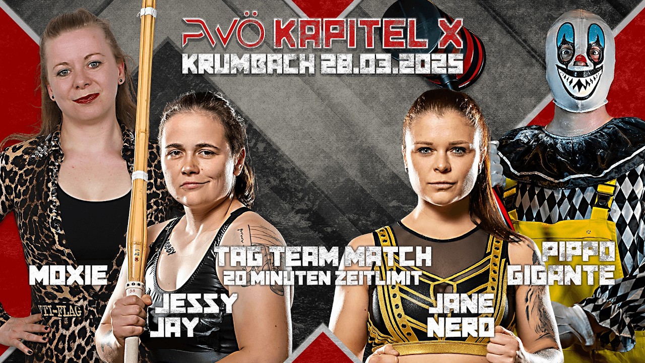 Jessy Jay & Moxie vs. Jane Nero & Pippo Gigante | PWÖ Chapter X 28.03.2025