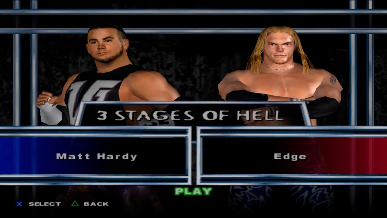WWE SmackDown! Here Comes the Pain - Matt Hardy VS Edge (3 STAGES OF HELL)