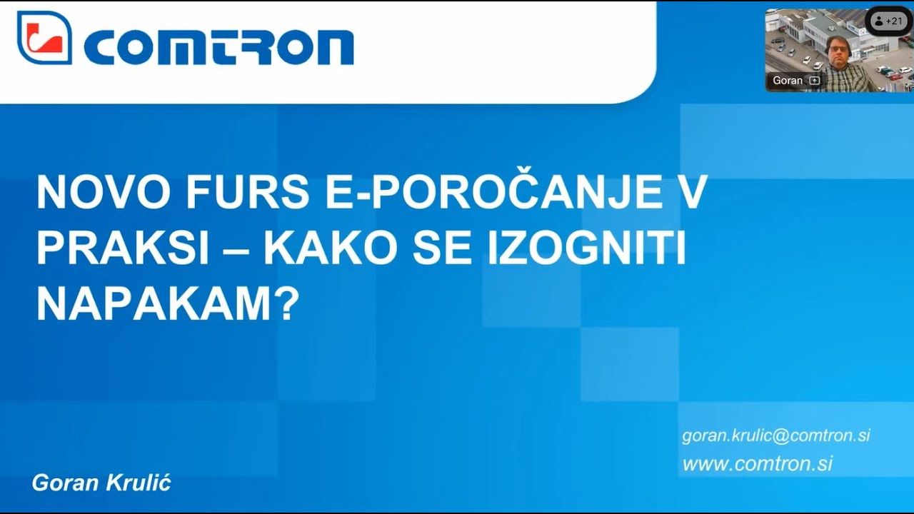 Webinar: Novo FURS e-poročanje v praksi – Kako se izogniti napakam?