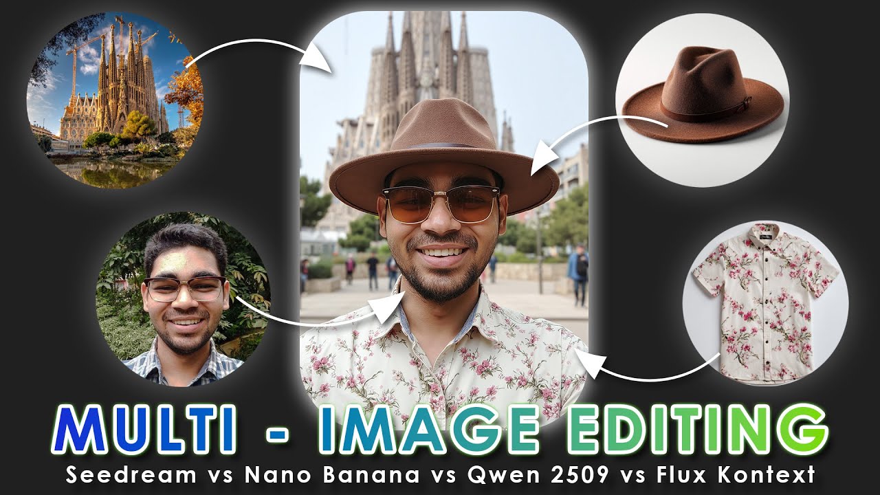 ComfyUI Multi-Image Editing Showdown | Seedream 4.0 vs Nano Banana vs Qwen 2509 vs Flux Kontext