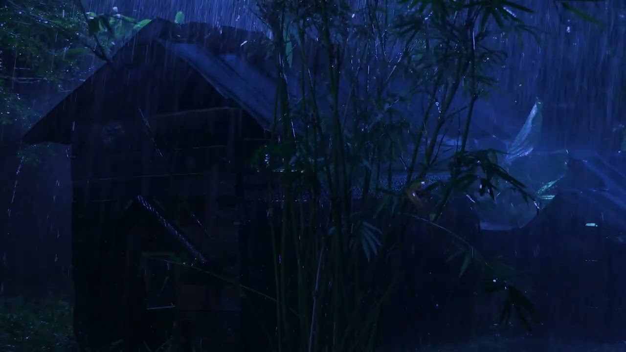 Above the Roof, Only Rain | Calm Natural Night Sounds