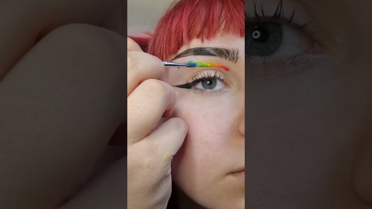 Pride Makeup - Connecting the Dots #pridemakeup #graphiceyeliner