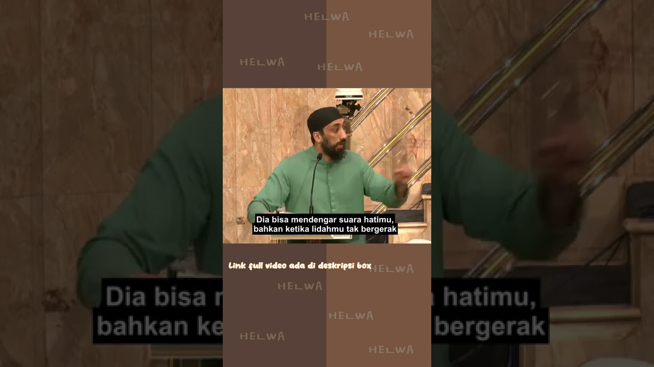 Dia lah yang paling memahami kita | #noumanalikhanindonesia #oneminutebooster