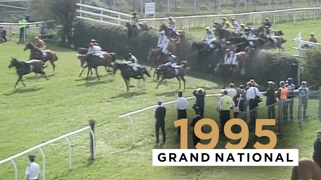 ROYAL ATHLETE DOMINATES FINISH TO WIN 1995 GRAND NATIONAL AT AINTREE