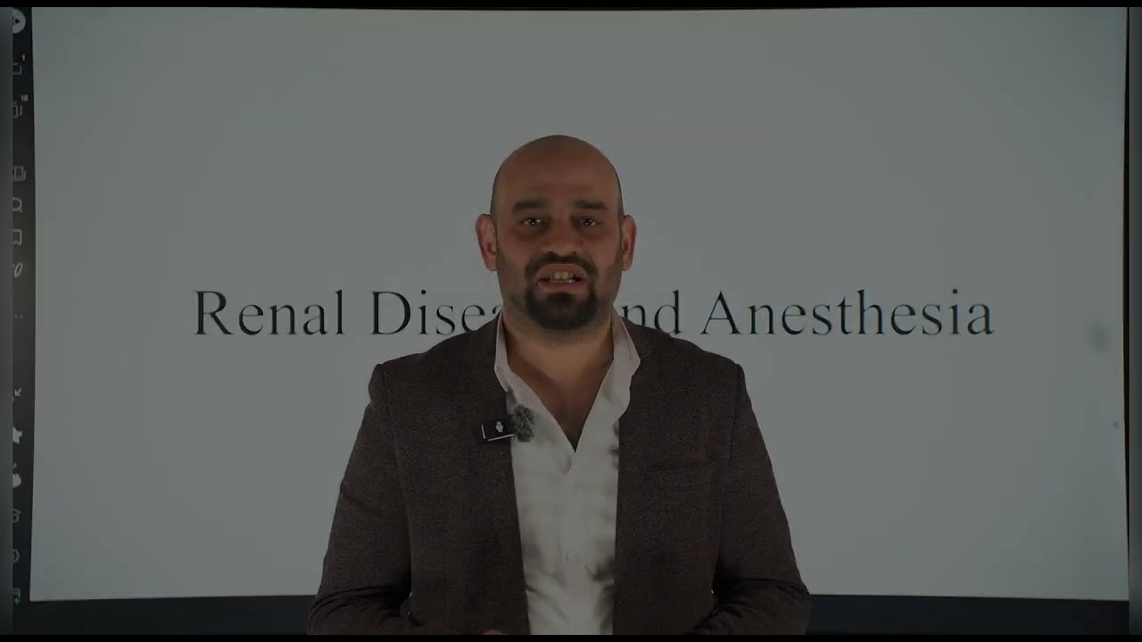 جزء من محاضرة أسس التخدير المرحلة الثالثة (الوزاري)/Anesthesia for Renal disease