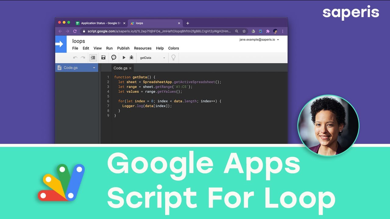 Google Apps Script For Loop