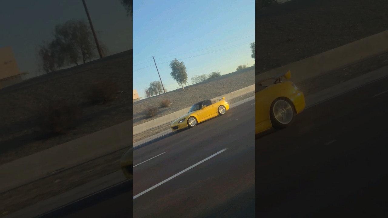 lowered rio s2k on highway #honda #s2000 #carspotting