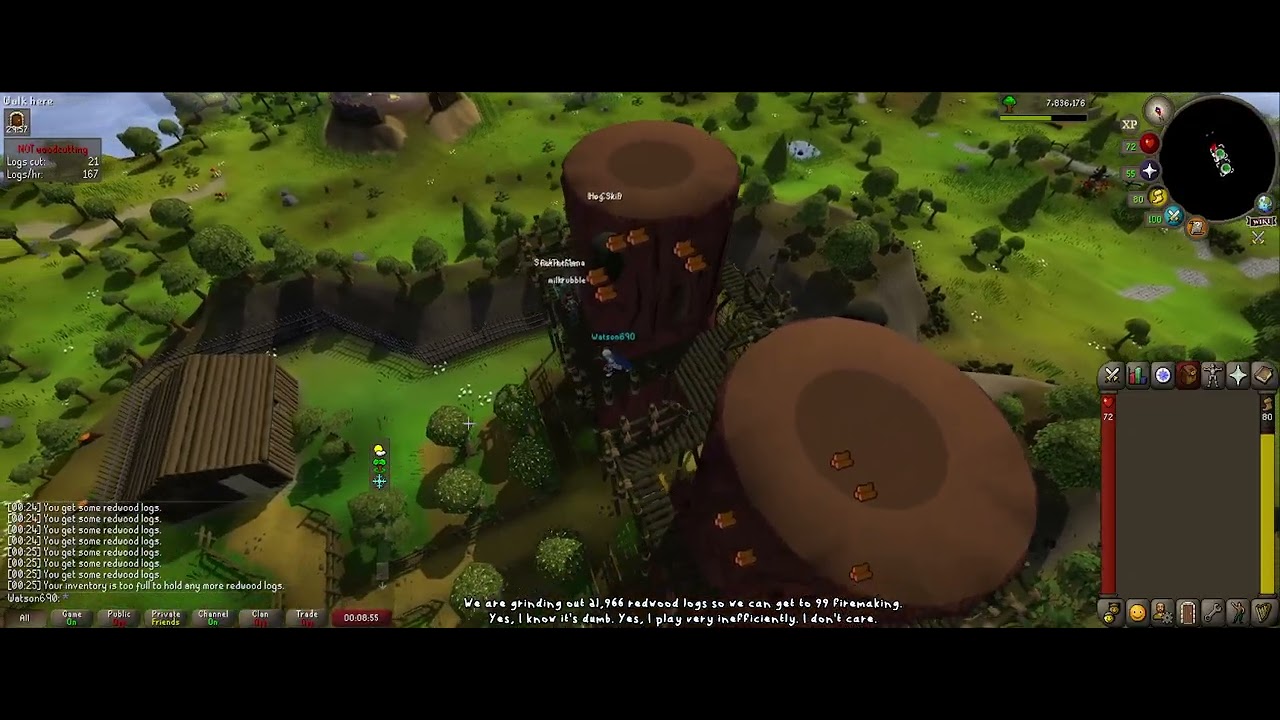 OSRS Max Cape Grind Ep  - Woodcutting Ep 4