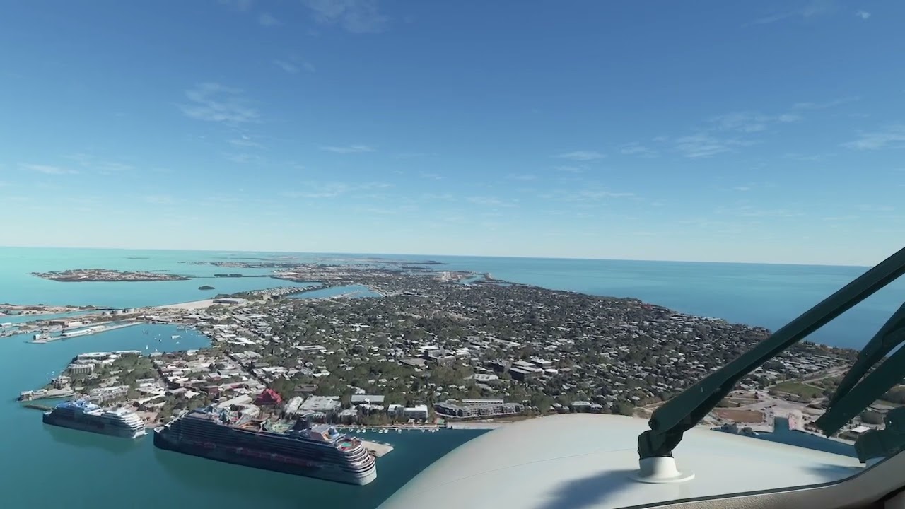 Landing in Key West Florida | KEYW (EYW) | Key West International Airport #keywest #florida #fs2020