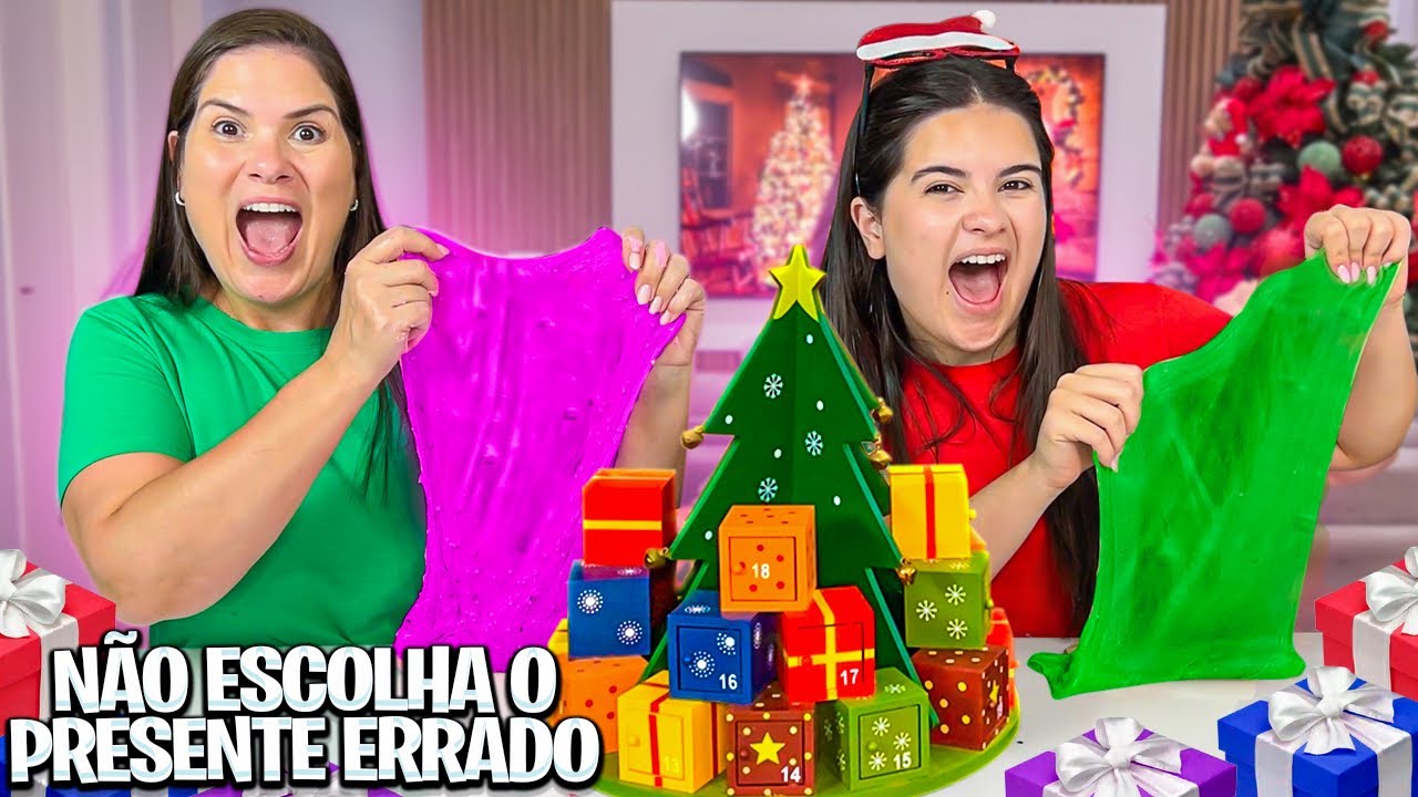 24 PRESENTES PARA FAZER UMA SLIME DE NATAL!
