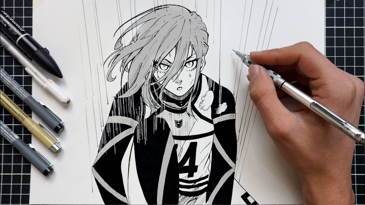 How to Draw Hyoma Chigiri - Blue Lock | Easy Drawing (Step by Step)