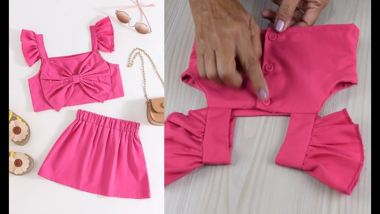 ¡No tienes que ser un sastre! Coser ropa conjunto para niñas FACIL de Realizar