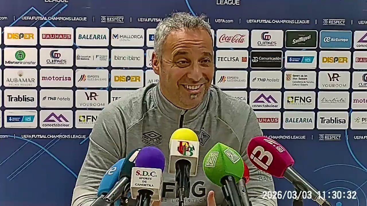 Rueda de prensa previa al partido de vuelta de cuartos de final de la @UEFAFutsal