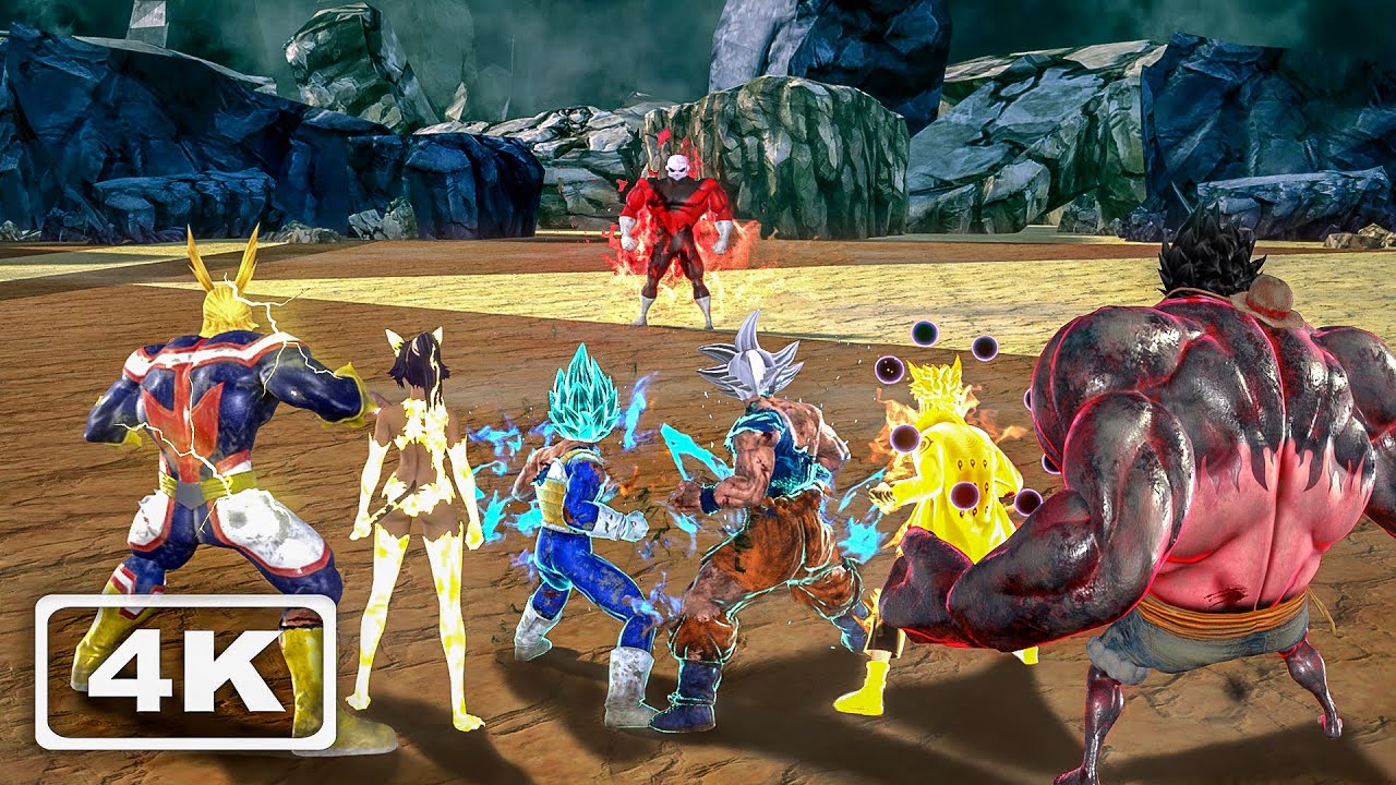 JUMP FORCE - All Characters Transformations + DLC (4K 60fps)