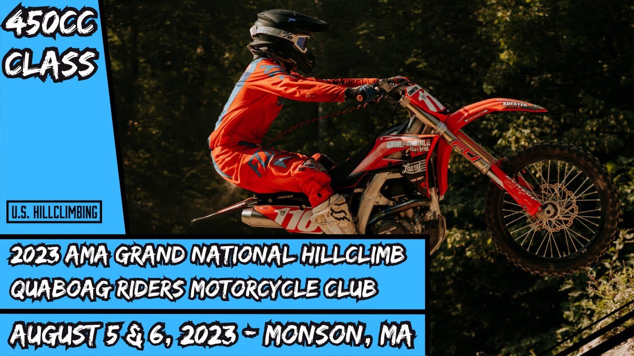 450cc Class - 2023 AMA Grand National Hillclimb Championship Monson, MA