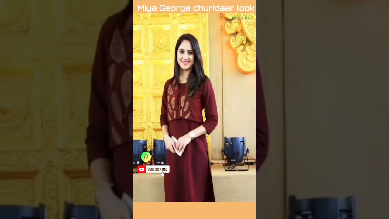 👒❤️Miya George churidaar look#MiyaGeorge#shorts video