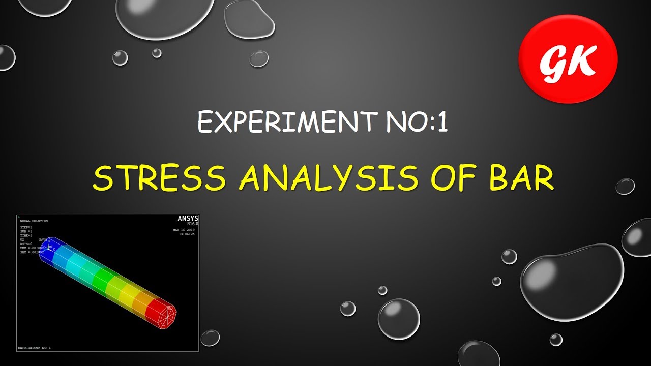 EXPERIMENT NO 1 Analysis of bar of constant cross-sectional area.