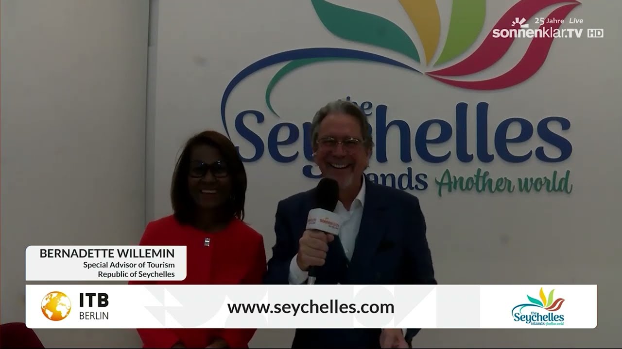 ITB 2026 Live-Schalte für sonnenklar.TV | Zu Gast am Stand der Seychellen
