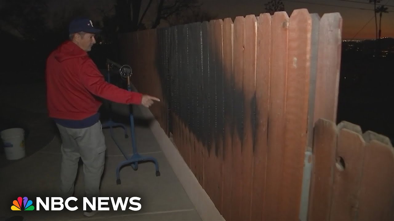'I caught on fire a couple of times': Altadena man describes fighting wildfire with garden hose