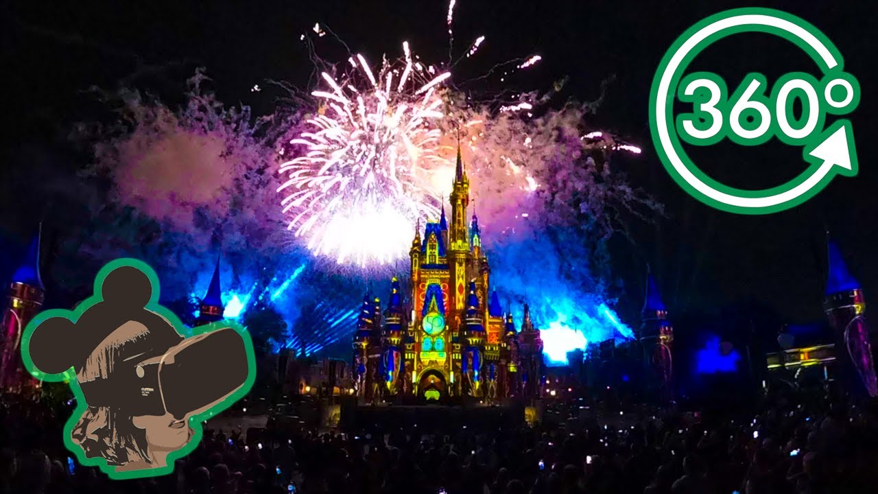 360º View of Happily Ever After Fireworks Show