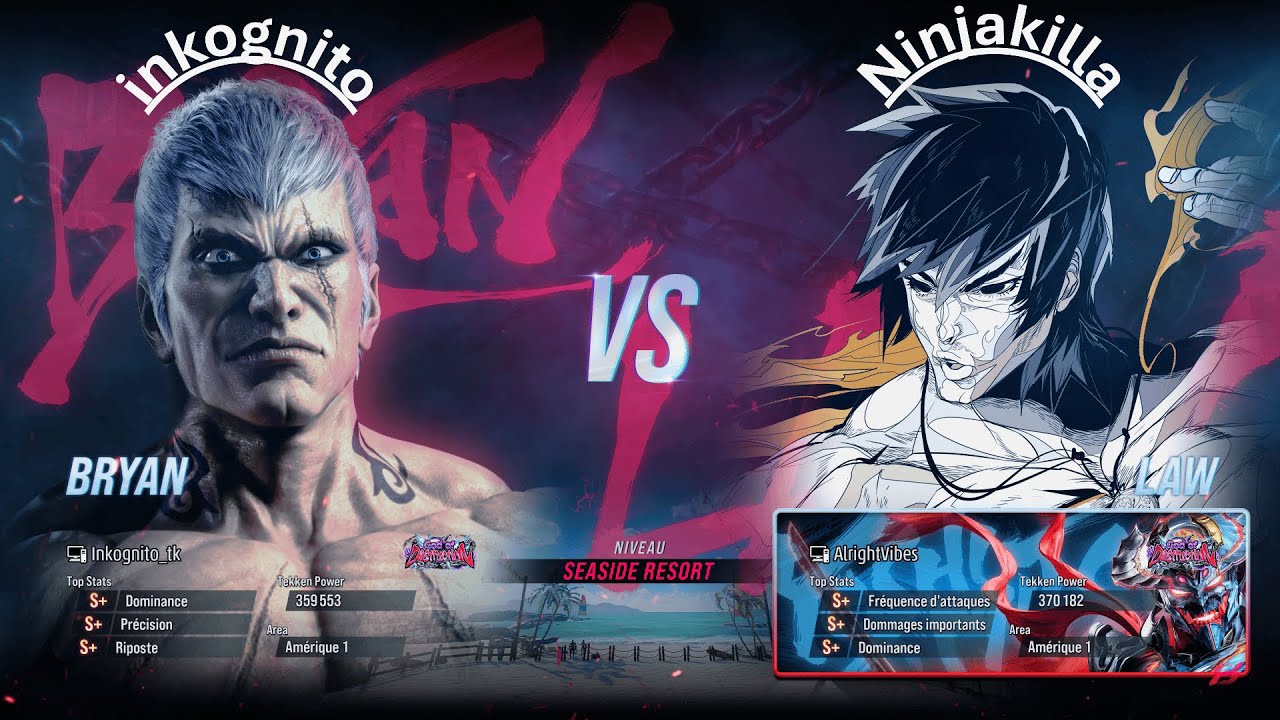 Tekken 8 - Inkognito (BRYAN) VS Ninjakilla (LAW)