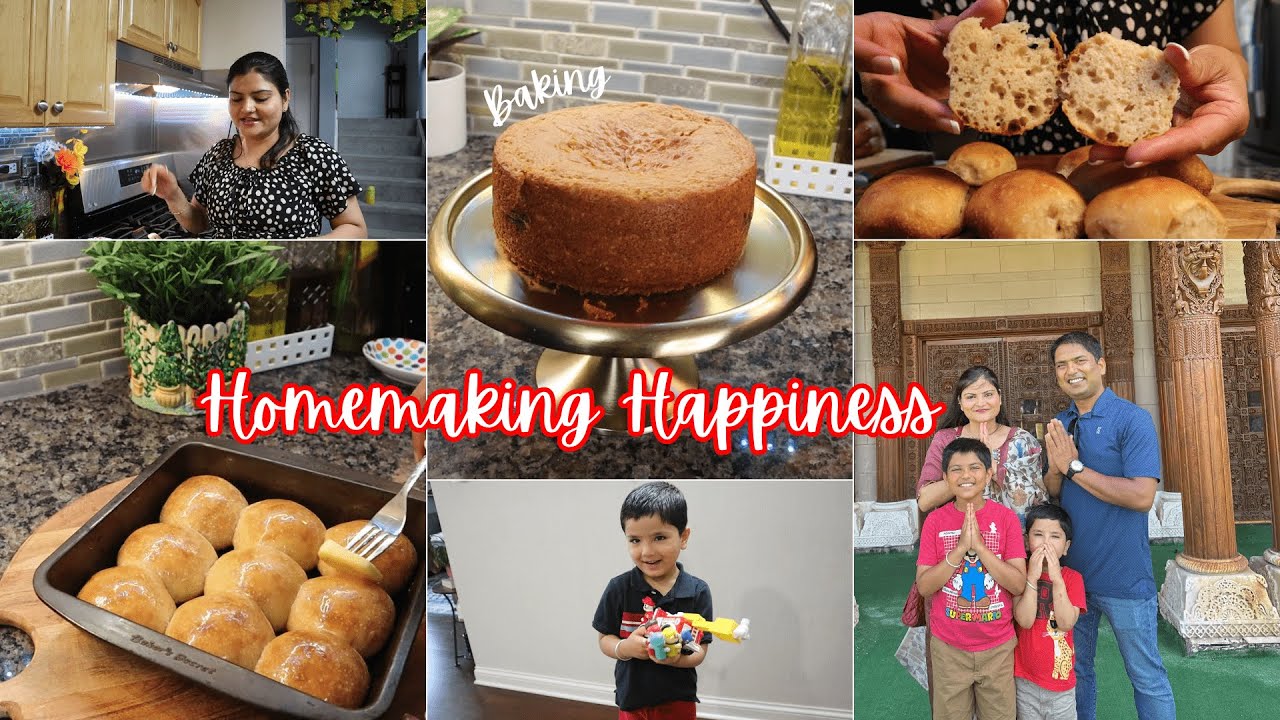 Spiritual Start & Sweet Ending, A Day at Swaminarayan Temple Chicago, Homemade Lunch & Baking Fun 🍰🌸