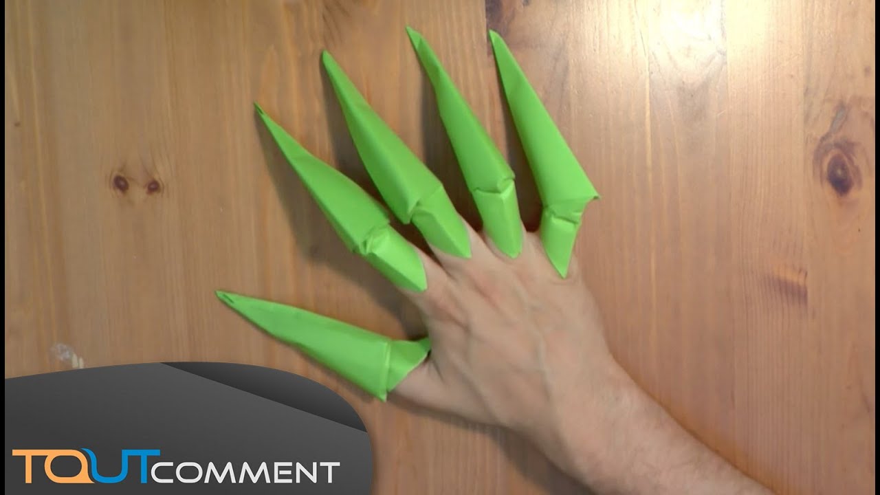 Faire des griffes en papier