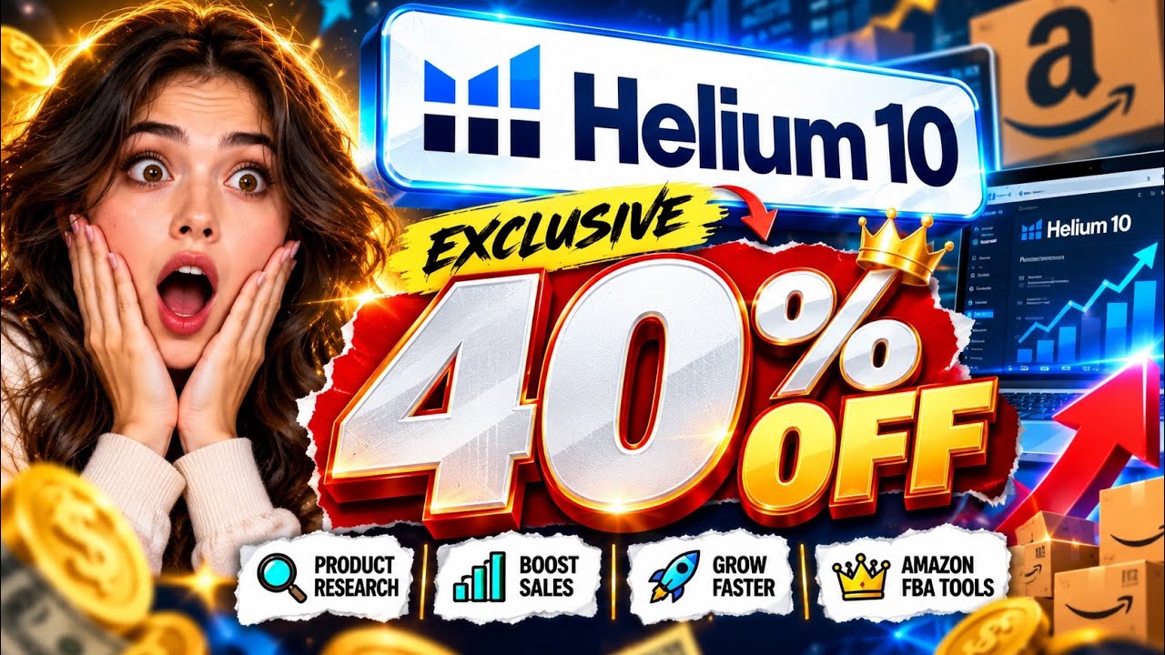 Helium 10 Coupon Code 2026 ⚡ Get 20% OFF for 6 Months | Exclusive Amazon Seller Deal