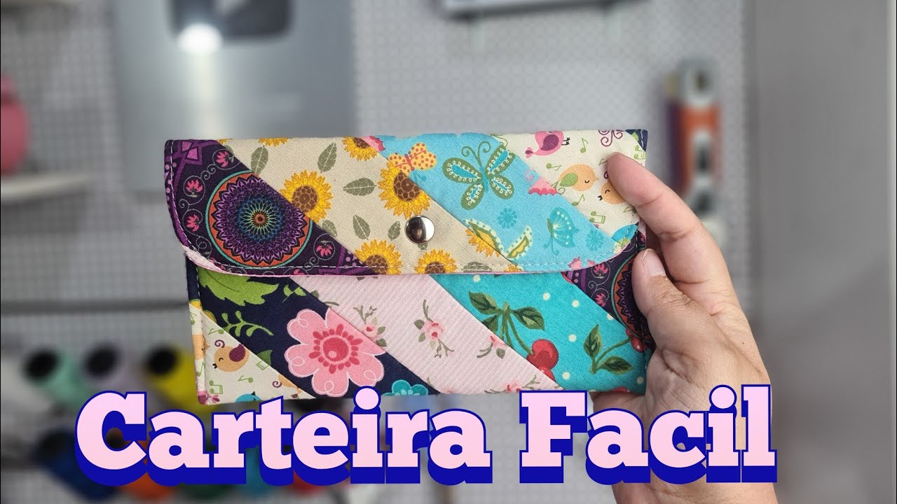 Como Aproveitar retalhos/ Carteira facil para iniciantes