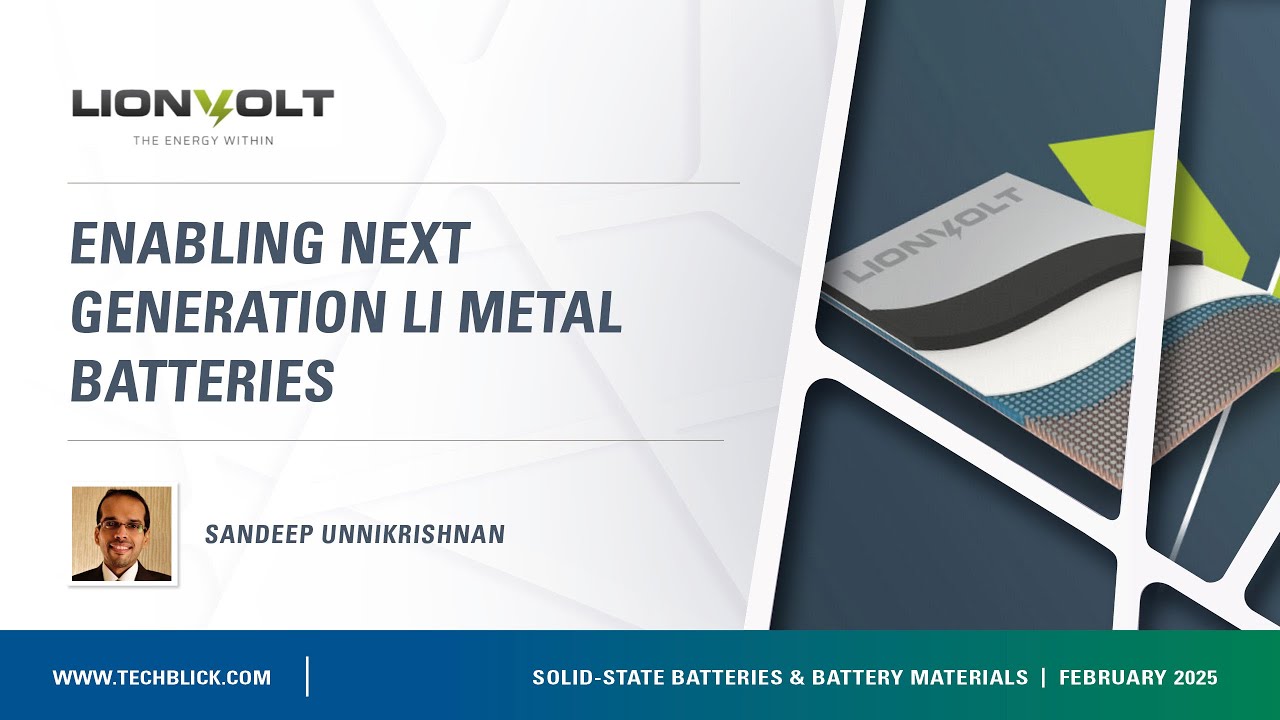 LionVolt | Enabling next generation Li metal batteries