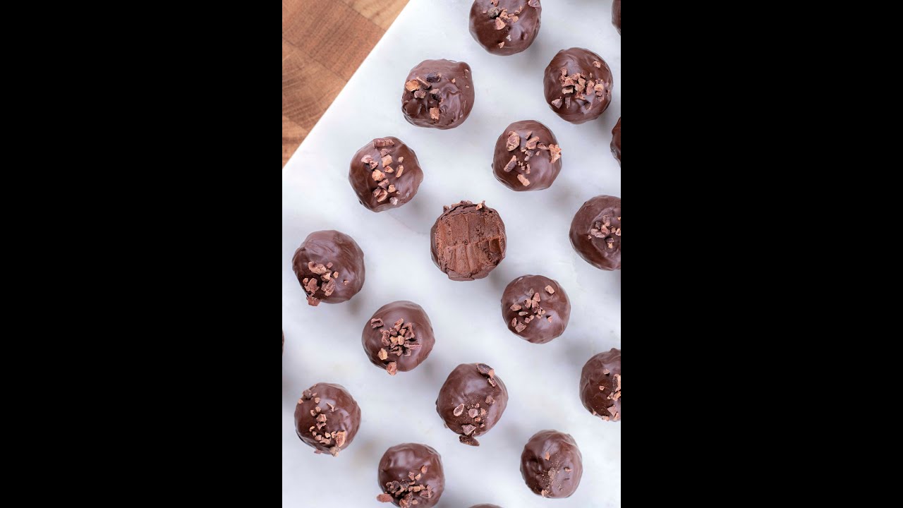 Trufas de licor naranja - Receta de trufa con la mejor textura y conservación prolongada!