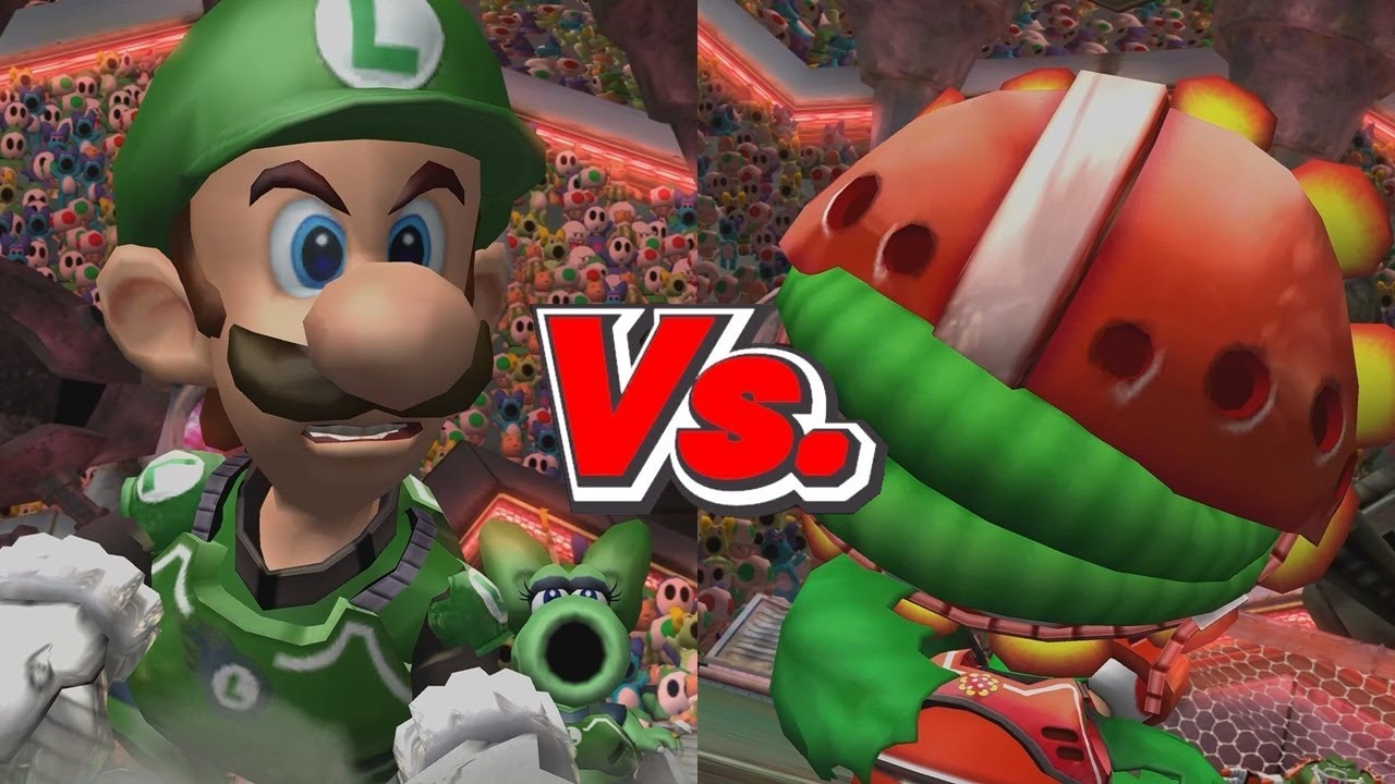 Mario Strikers Charged - Luigi Vs. Petey