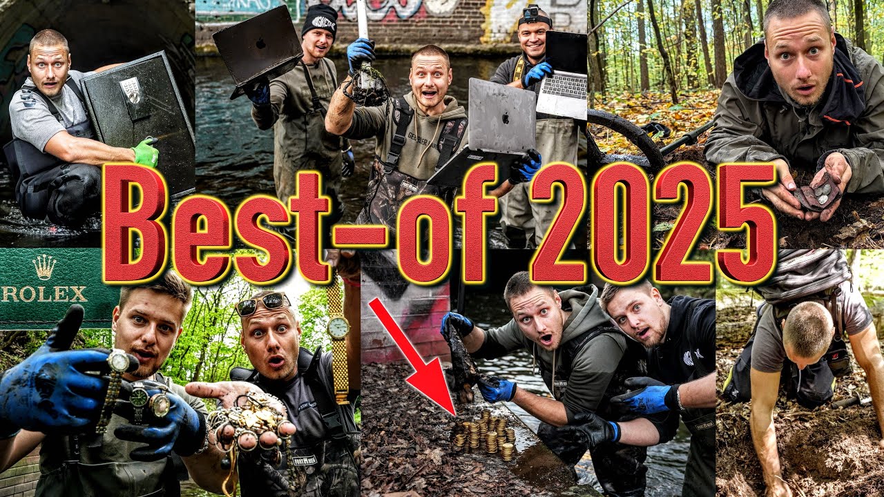 Die BESTEN FUNDE 2025 💰 (Schatzsuche mit Metalldetektor & Magnetfischen)