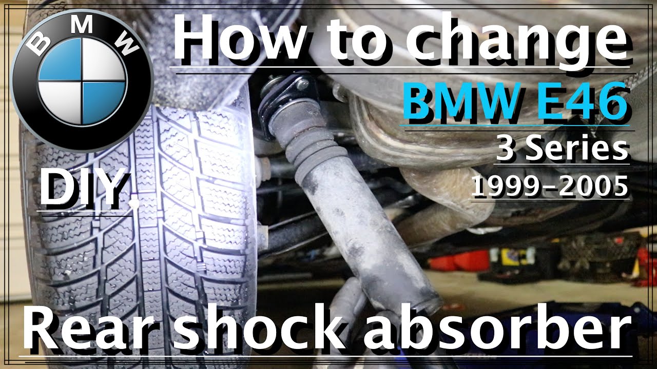 How to change rear shock absorber BMW 3 series e46 1999-2005 DIY