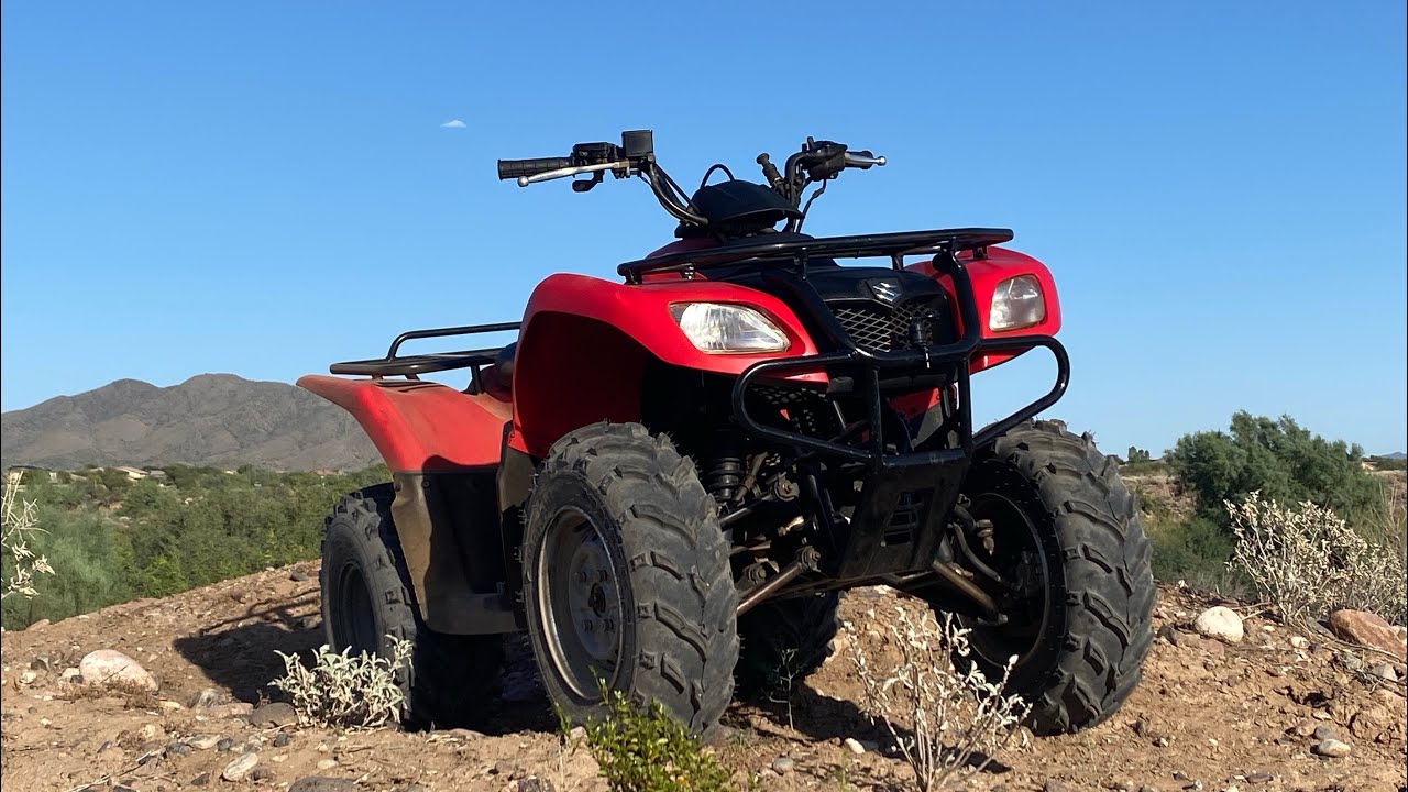 Desert riding the Suzuki LTF Ozark 250
