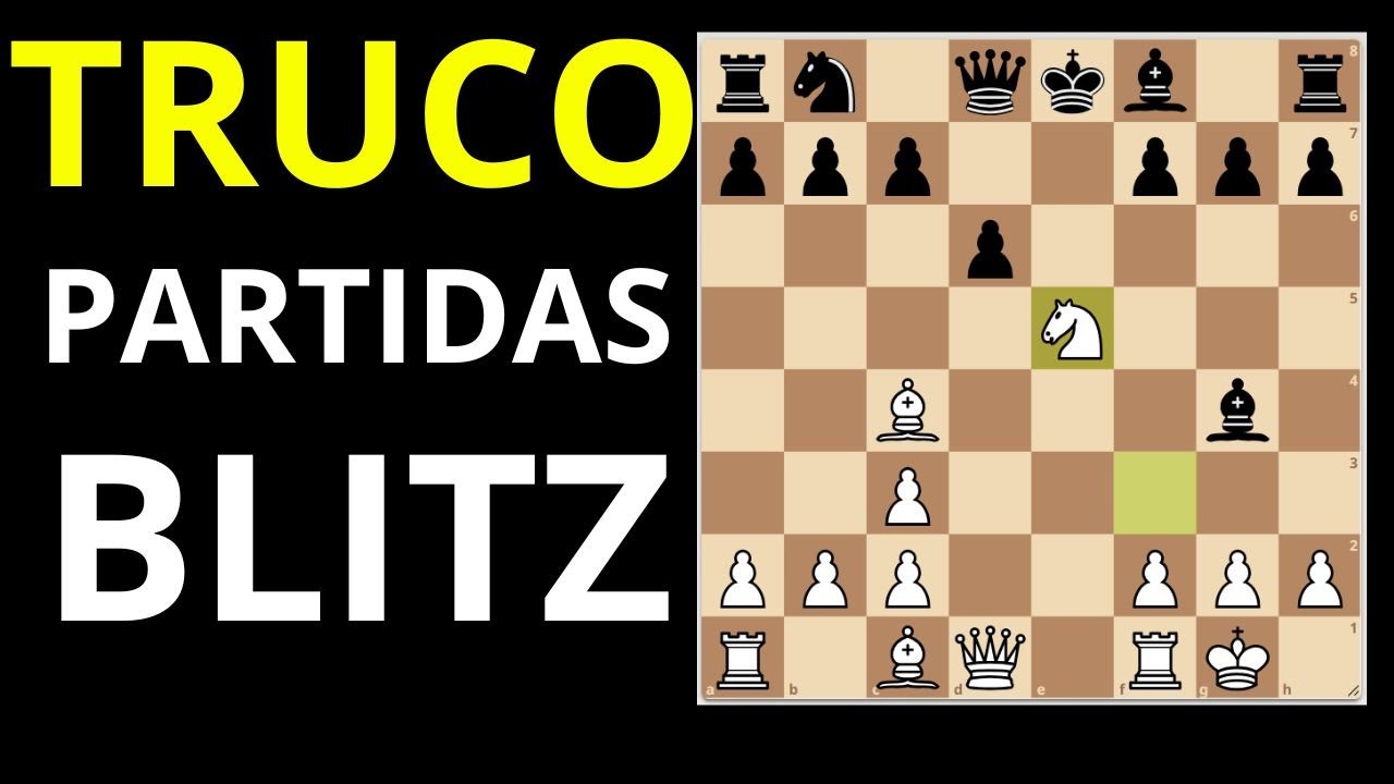 TRUCO apertura alfil rey muy COMÚN en partidas rápidas y blitz de ajedrez