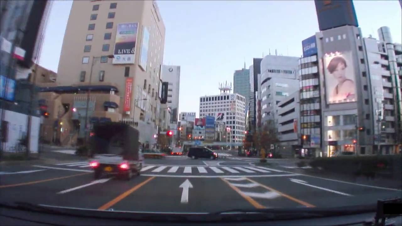 (HD) Morning drive in Tokyo 06 -早朝の渋谷～六本木周辺ドライブ-