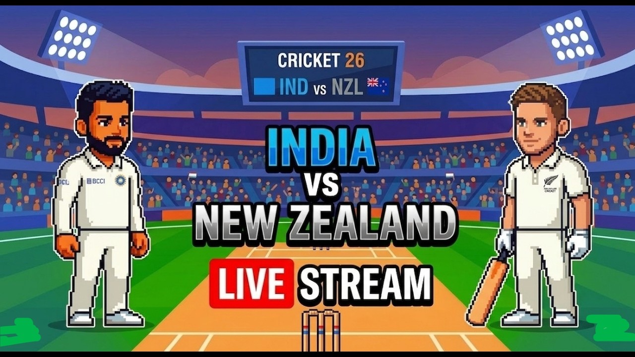 India Vs Newzeland test match 🏏! Cricket 26 gameplay🏏!  Aajao public karte hai time pass 😴