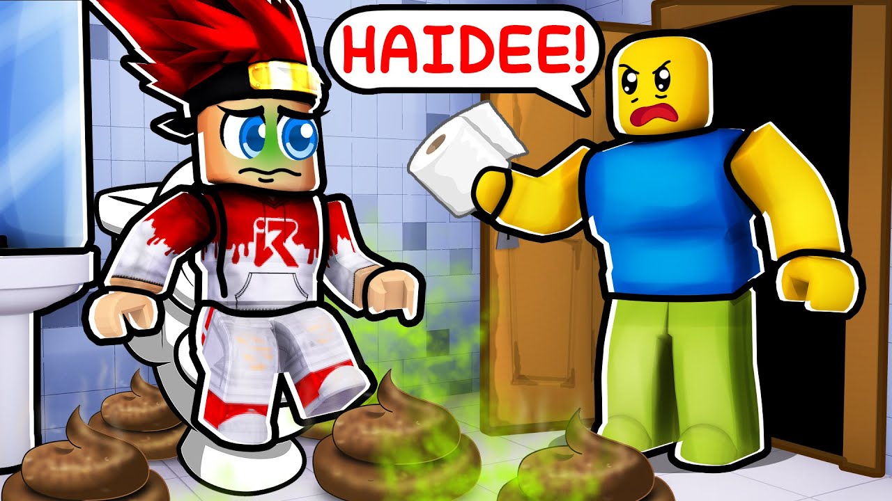 Sunt MEREU pe WC in ROBLOX!