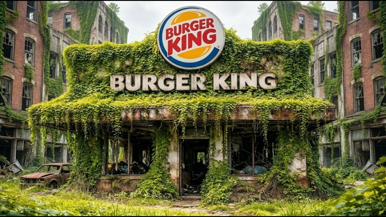Bringing the Abandoned Burger King Building Back to Life (ASMR) TIME-LAPSE