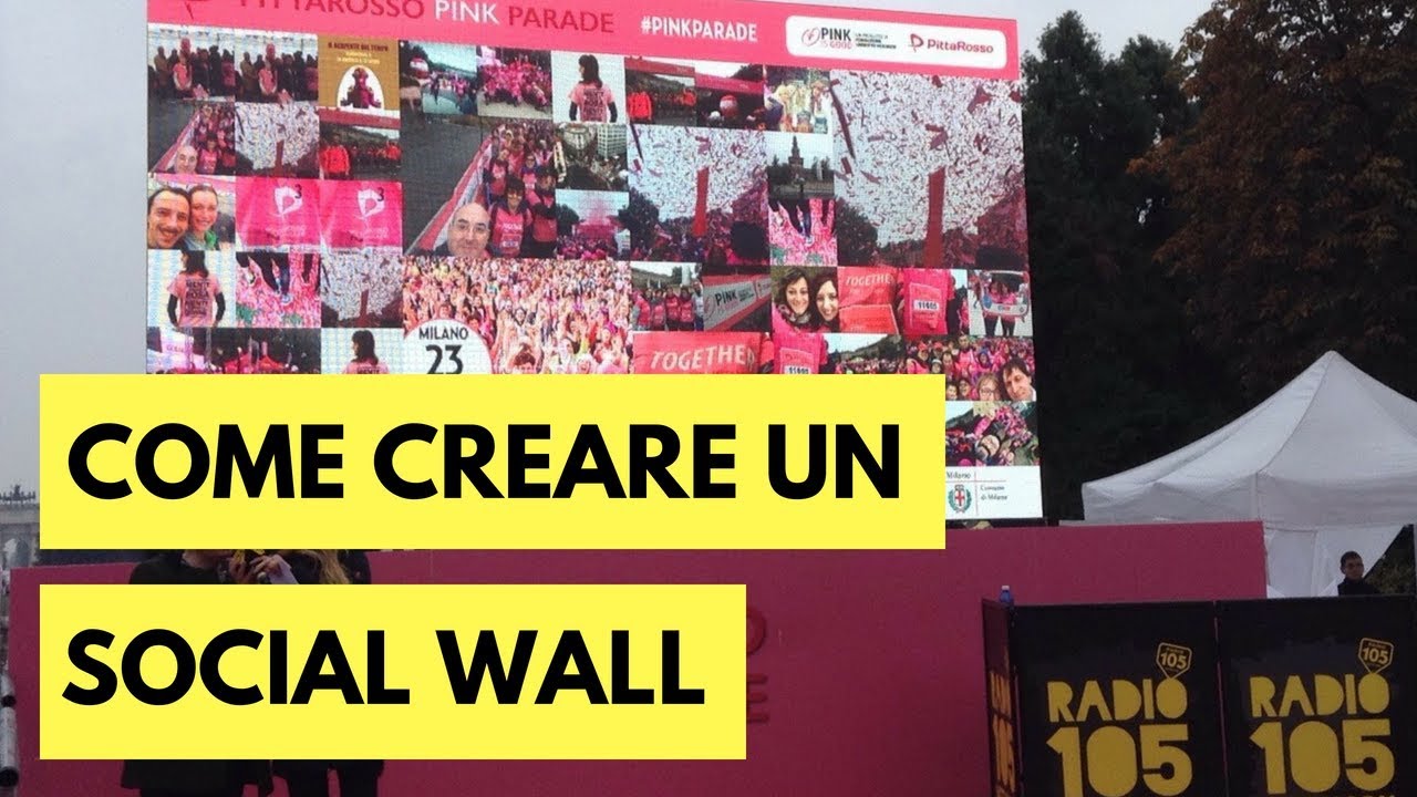 Come creare un Social Wall per Monitor o LED Wall all'interno di un Evento - Parte 1