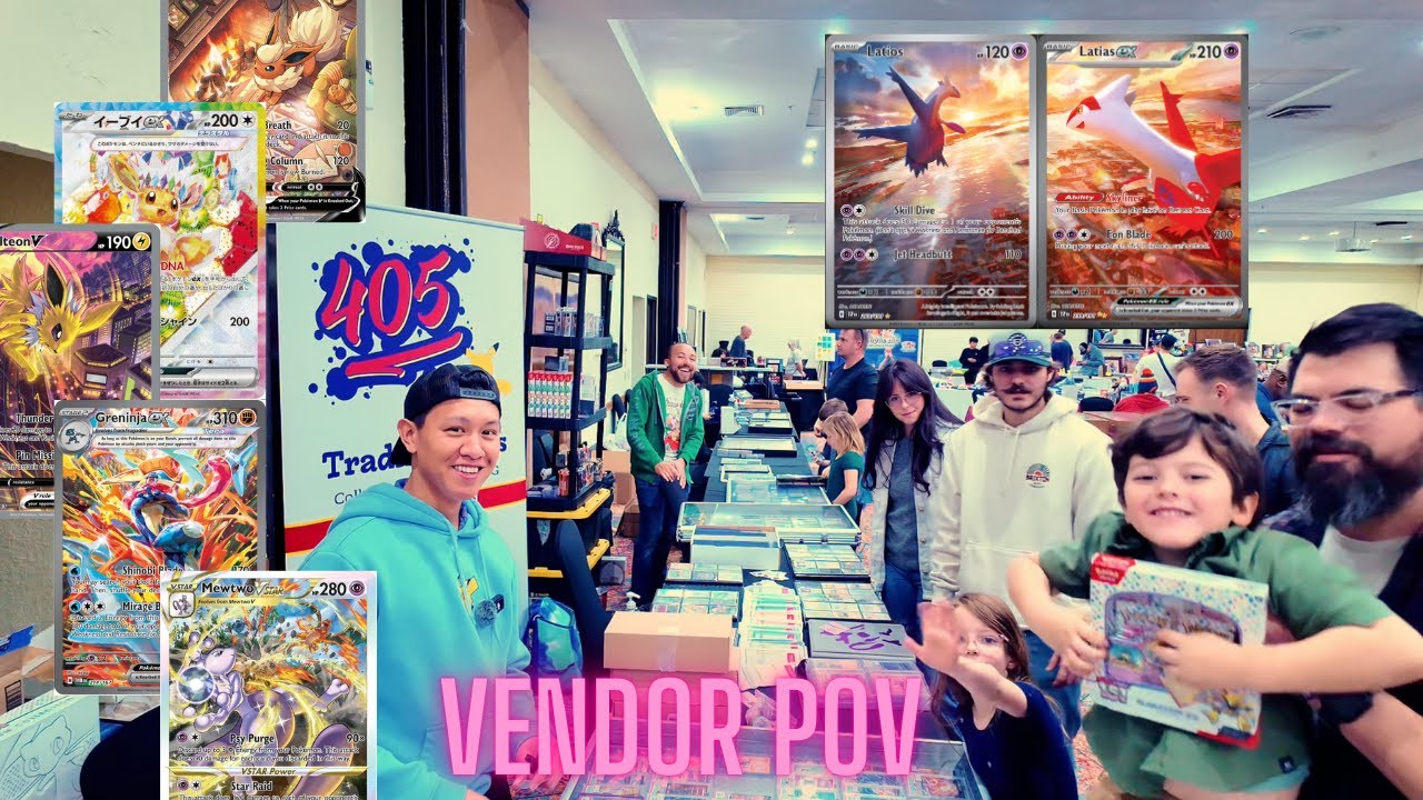 Vendor POV at the Hawthorne Card Show in OKC Day 2 / Getting Ready for Prismatic Evolutions!