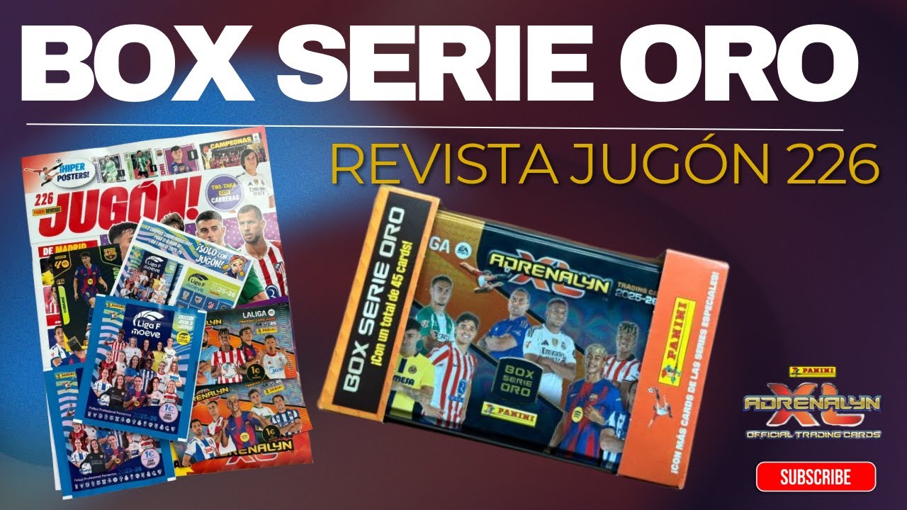 ¿QUÉ TRAE LA BOX SERIE ORO DE ADRENALYN? + REVISTA JUGÓN 226