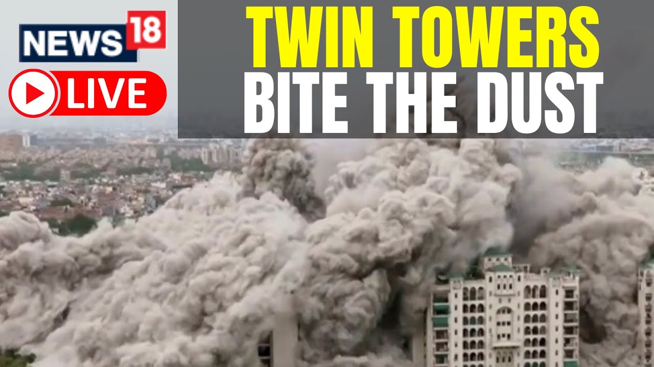 Supertech Twin Towers | Supertech Twin Towers Demolition Live | Twin Towers | English News Live
