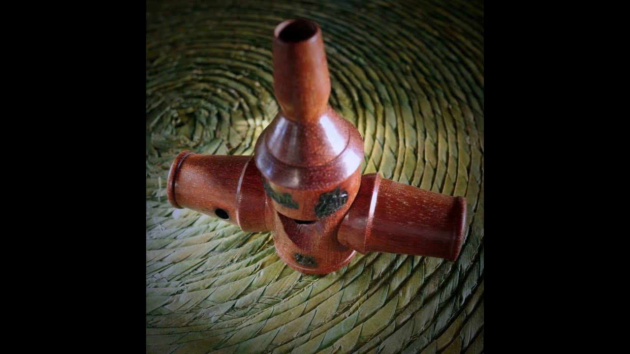 Solid Brazilian Rosewood Samba/Bird Call Whistle #24