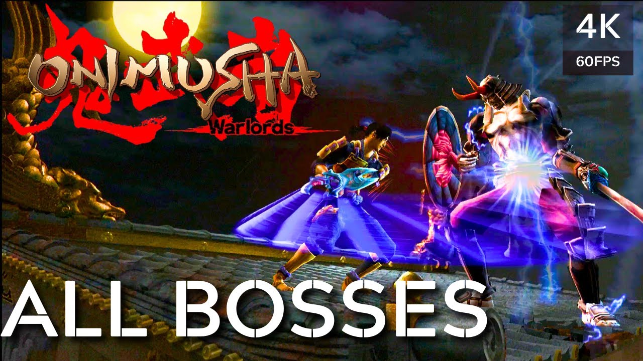 Onimusha Warlords - All Bosses [4K 60FPS] No Commentary
